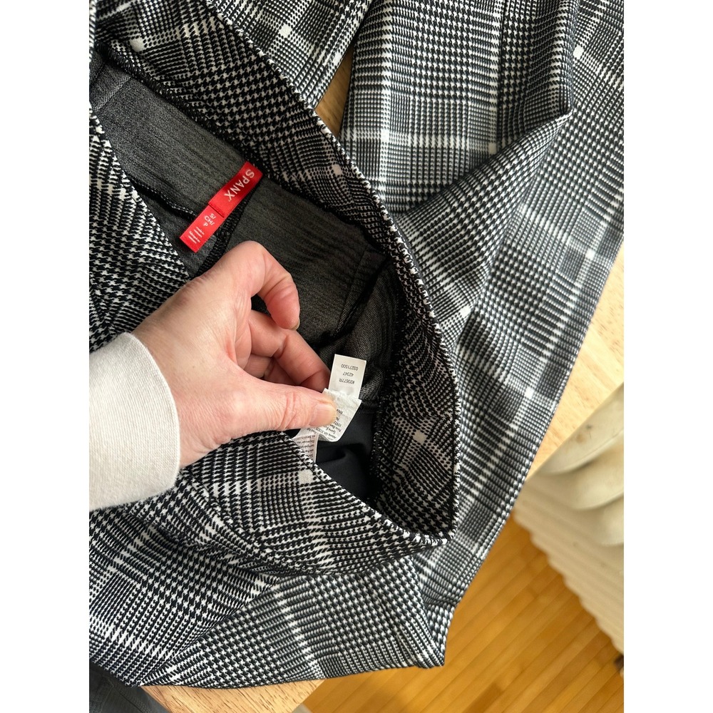 SPANX Gray Plaid Wide Leg Pants - Picture 5 of 6